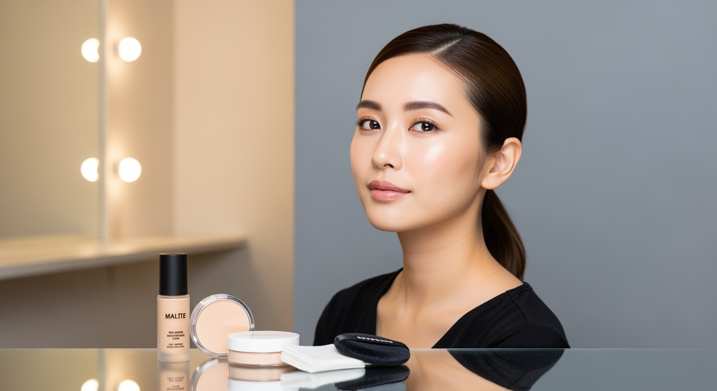 40代のテカリ崩れを防ぐ！薄膜ベース＆部分使いで午後も美しいメイク術