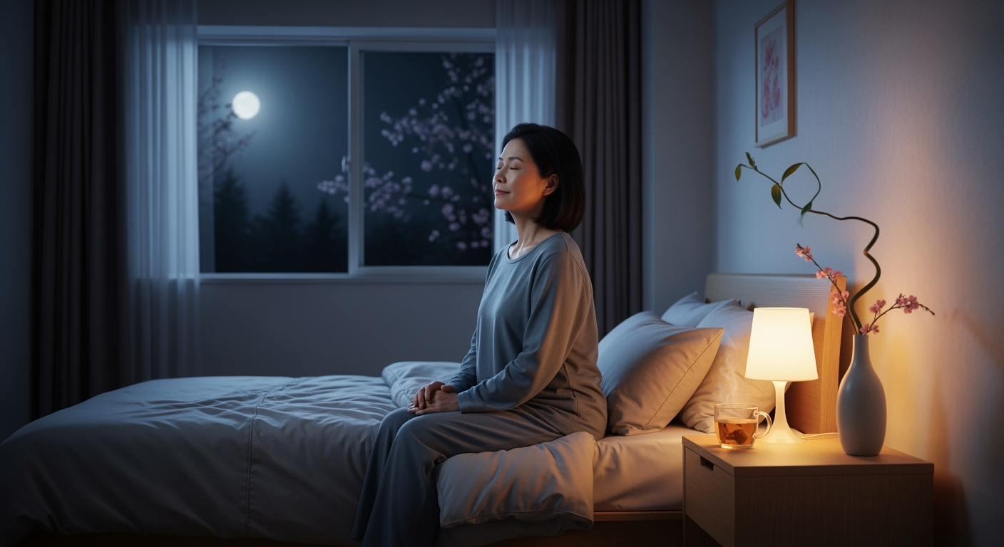 更年期の不眠対策｜40代女性が試すべき「就寝90分前ルール」と朝の光習慣