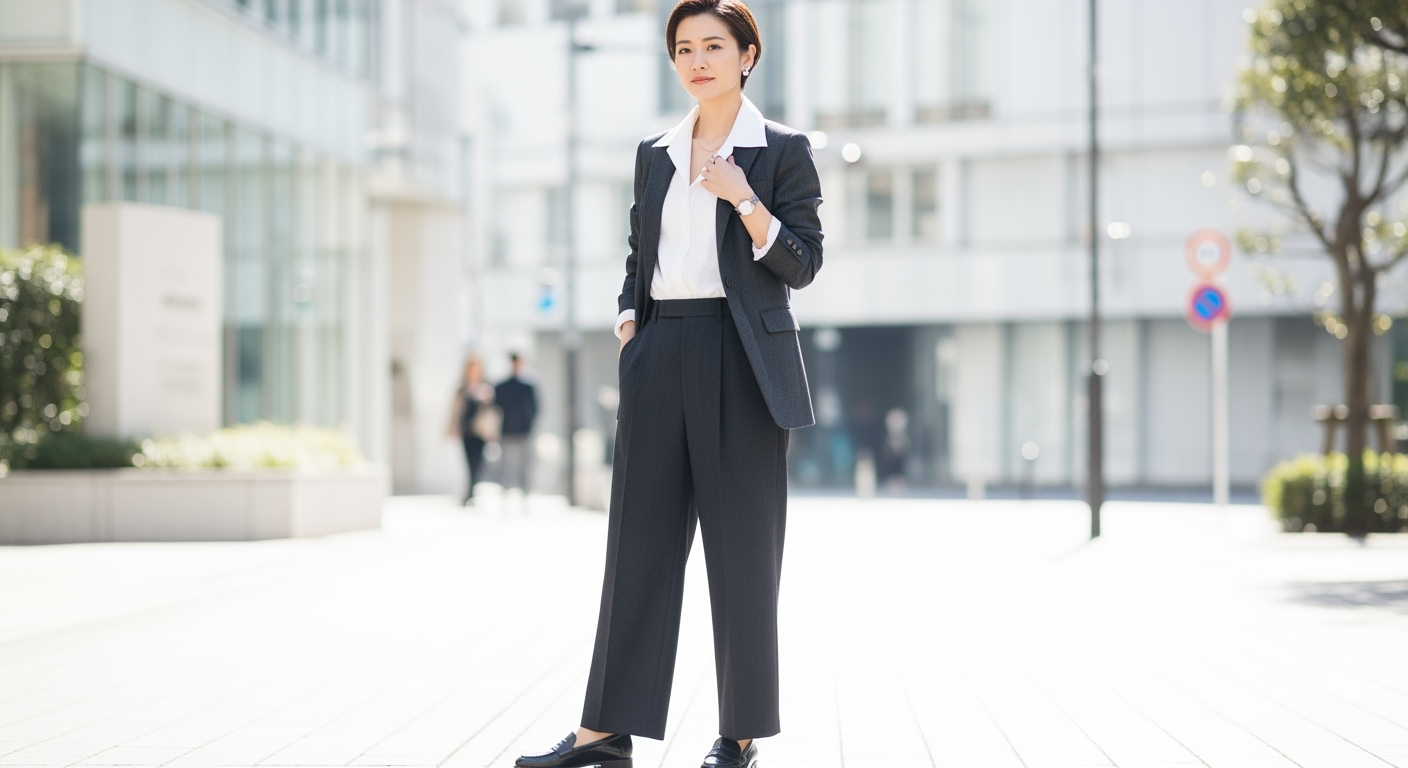 朝3分で決まる！40代のメンズライク「余白コーデ」3つのルール