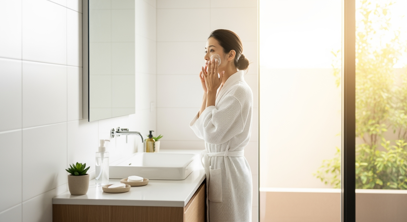 朝のクレンジング、本当に必要？30代・40代が知っておきたい肌質別の見分け方