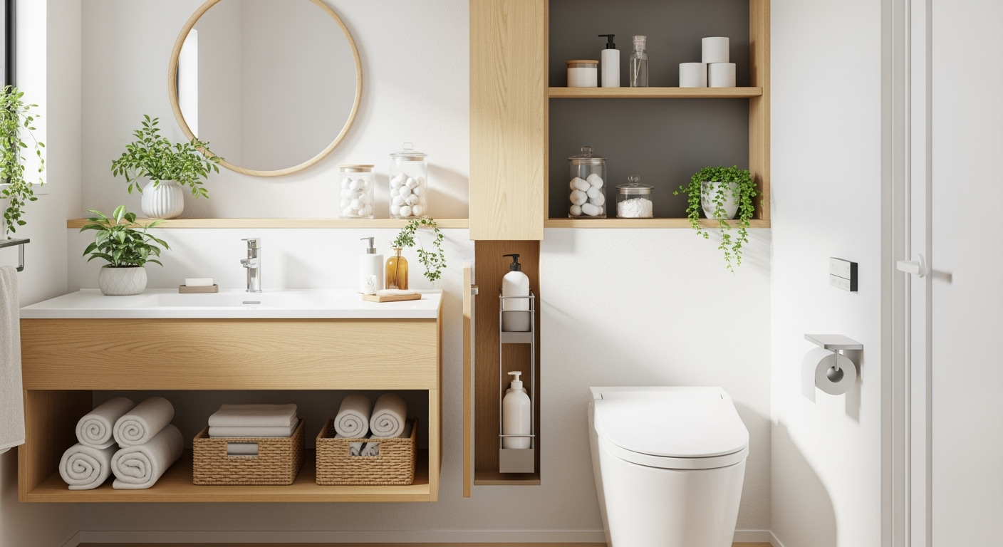 狭いトイレが30分ですっきり！40cm幅でもできる「数値で決める」収納術3選