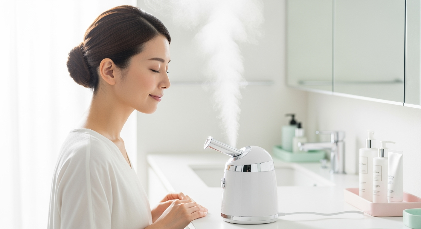 40代が知らない「夜のスチーマー」5つの正しい使い方｜距離・時間・保湿の基本ルーティン