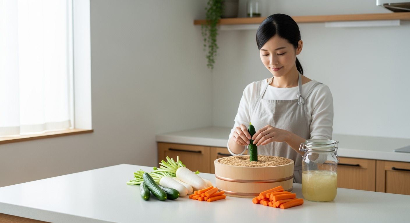 忙しい女性でも続く「10分ぬか漬け」で腸活を始める7つのコツ