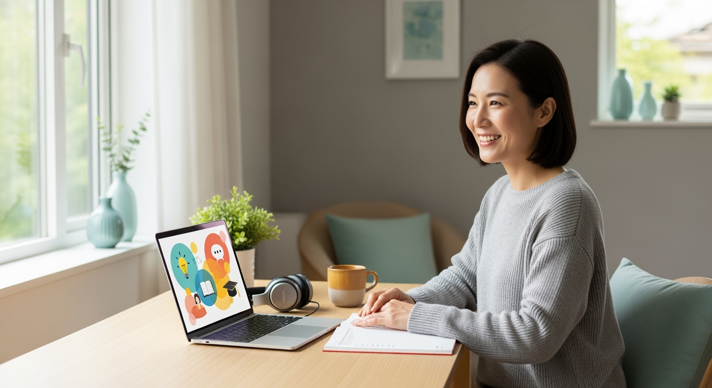 30代・40代女性が挫折しない「オンライン学習5つの設計図」完走率を上げる時短テクニック