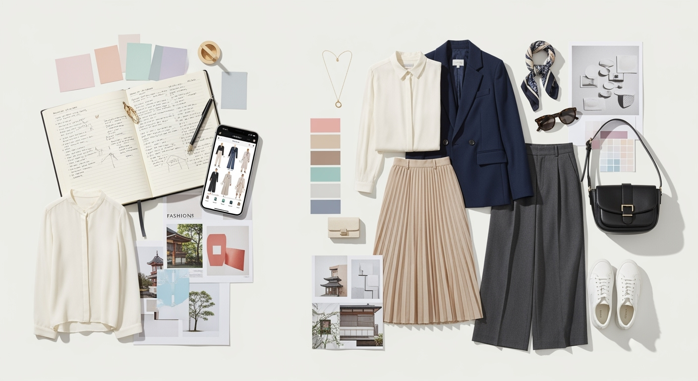 毎朝のコーデ選びが3分で終わる「着こなし日記」の始め方