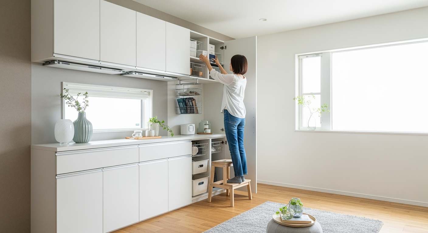 40代が知らない「天袋収納」3ステップ｜デッドスペースが使える場所に変わる測り方のコツ