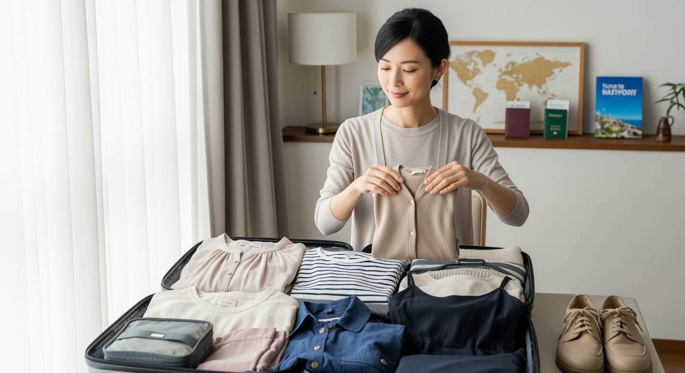 30代・40代の海外旅行「荷物半分で3倍おしゃれ」になるレイヤリング術