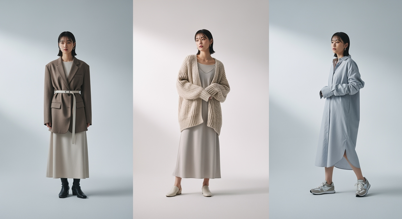 40代でも失敗しない！オーバーサイズ服の重心調整3ステップ