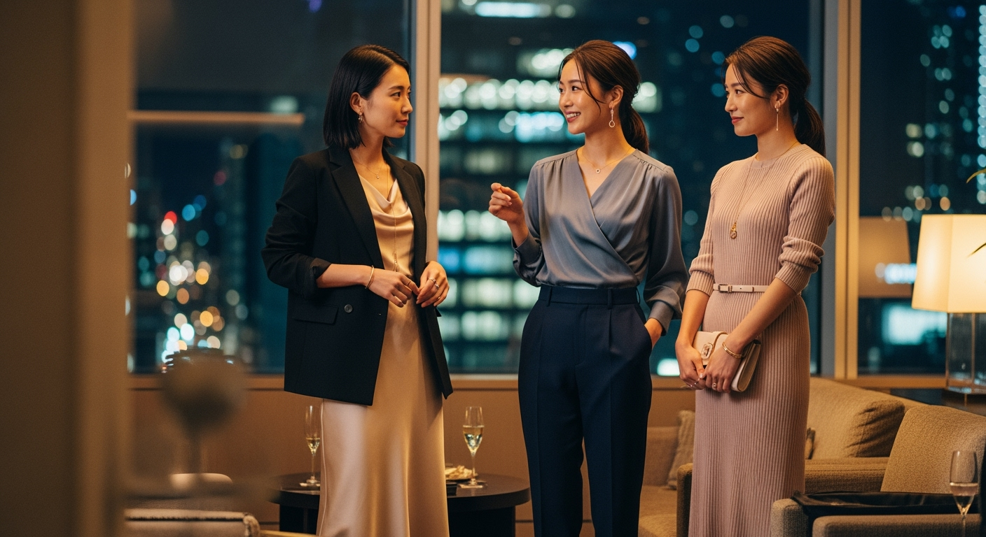 懇親会・飲み会で好印象を作る40代コーデの3つの基準