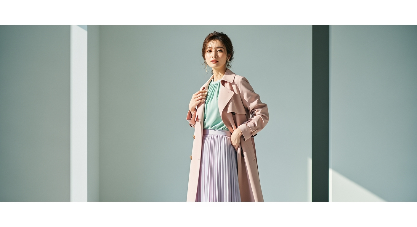 30代・40代が「子どもっぽく見えない」パステルカラーの着こなし3条件