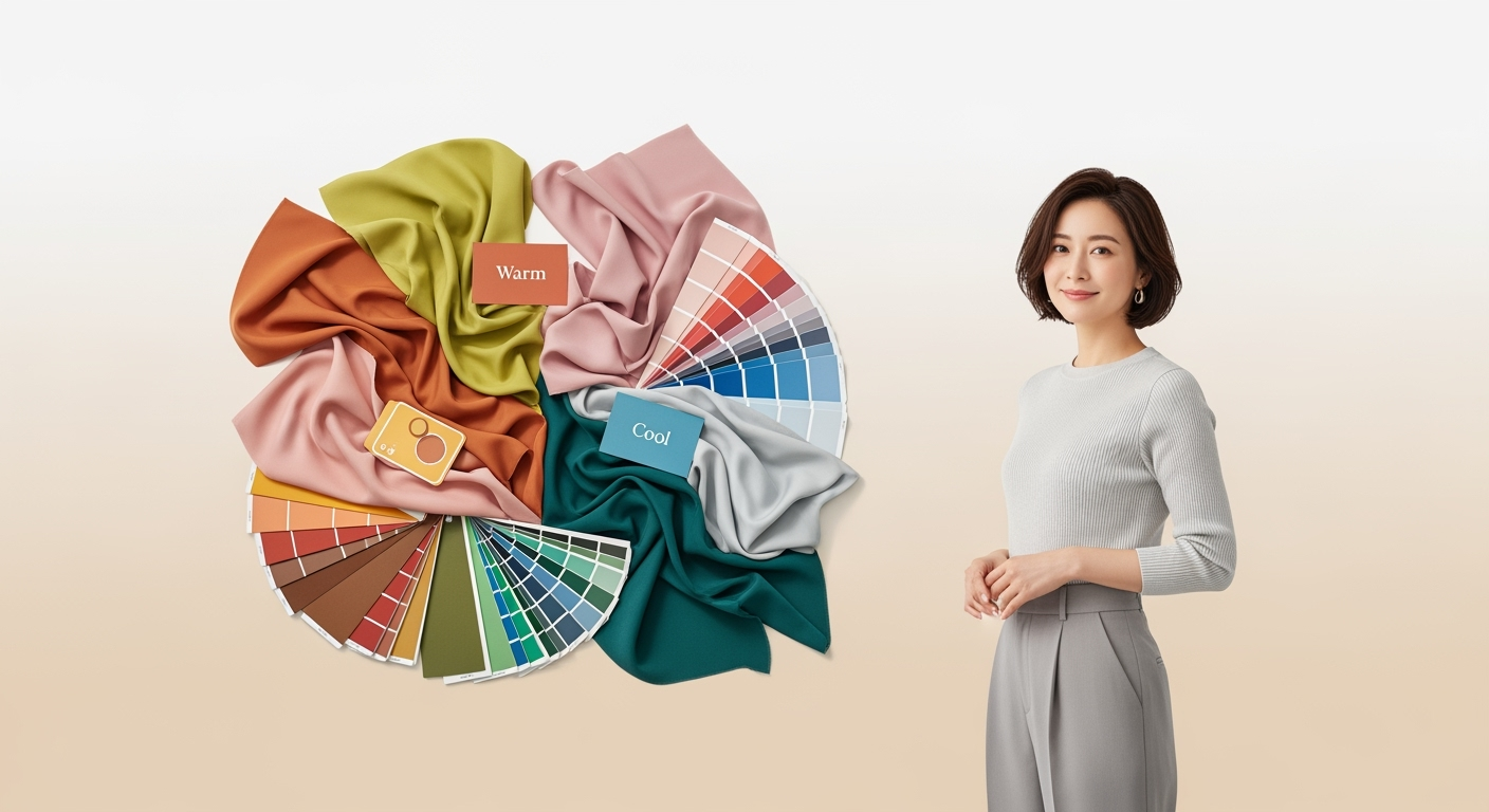 朝5分で決まる！30代40代の「似合う色」の見つけ方