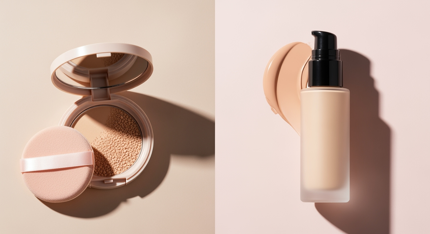 40代の肌変化に合わせたファンデ選び：パウダーとリキッドの使い分け診断