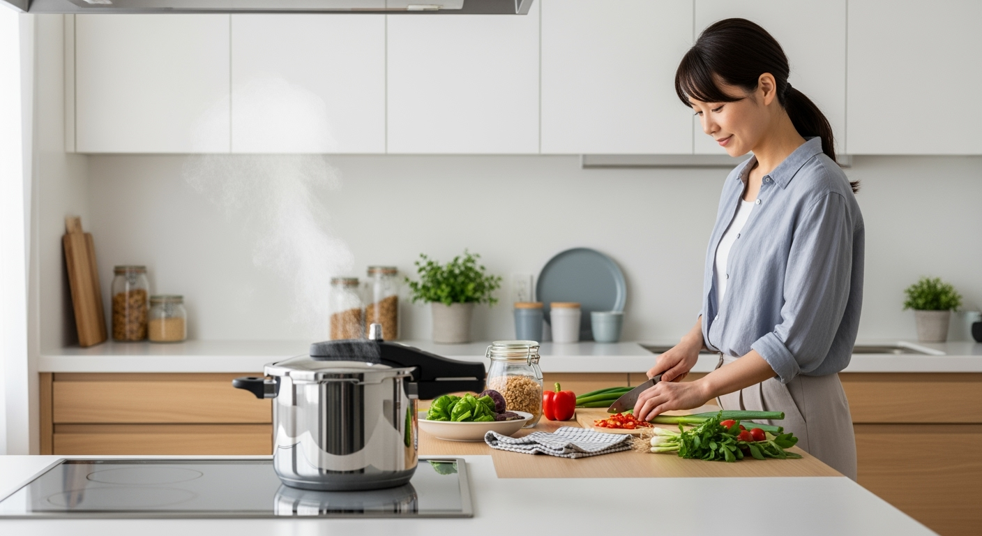 30代40代が実践中！圧力鍋で平日の30分を取り戻す時短テクニック5選