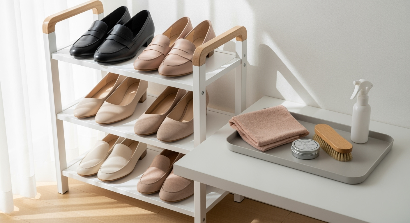 朝1分でプロ級仕上がり！忙しい30代・40代の靴を3倍長持ちさせる時短ケア術