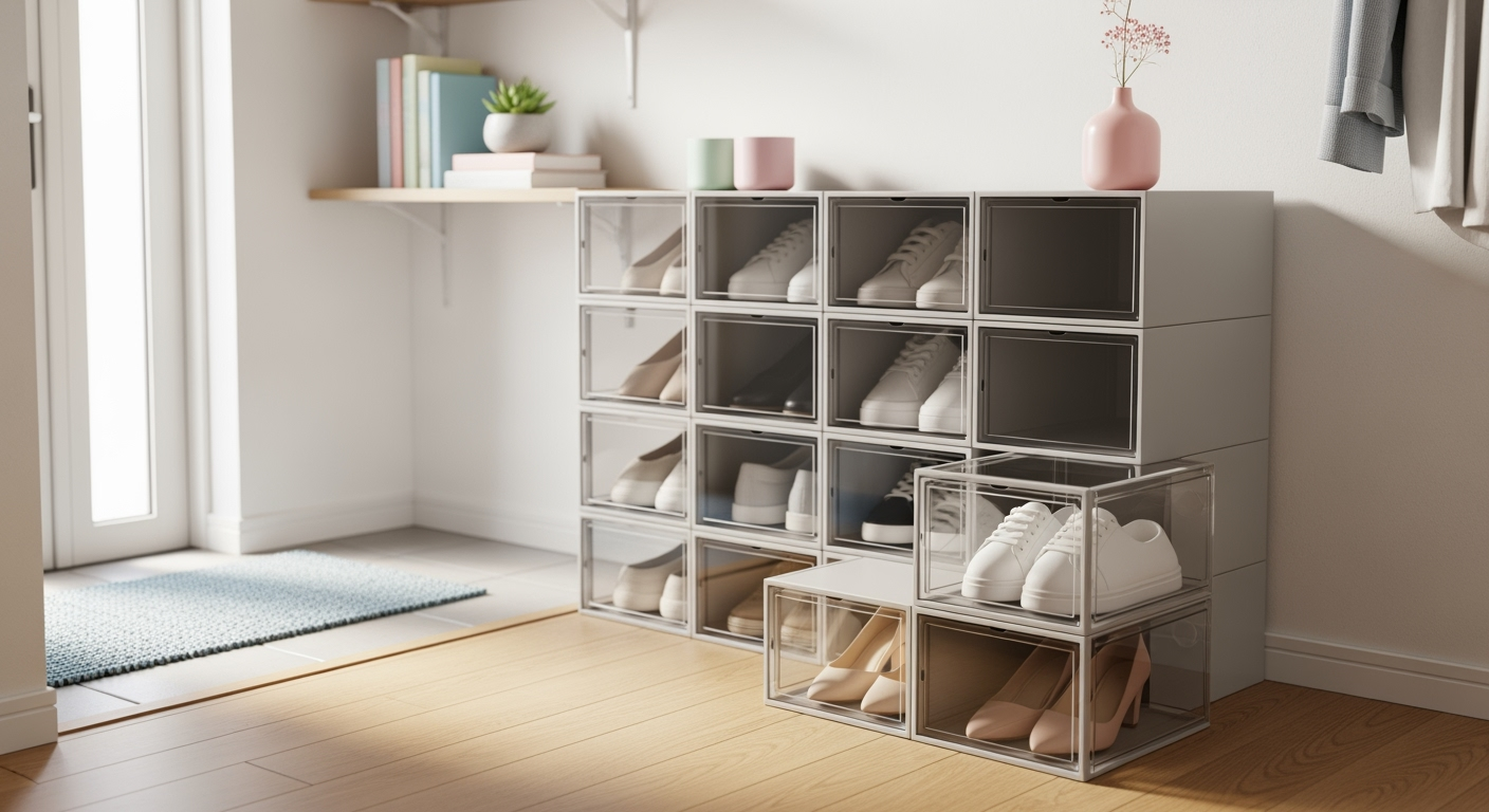 靴箱の散らかりを解消！測るだけで収納上限がわかる3ステップ