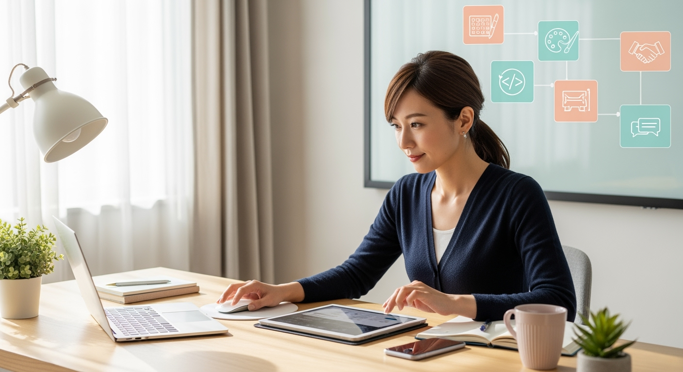 30代・40代女性が複業で手に入れる「収入・スキル・自由」3つの可能性