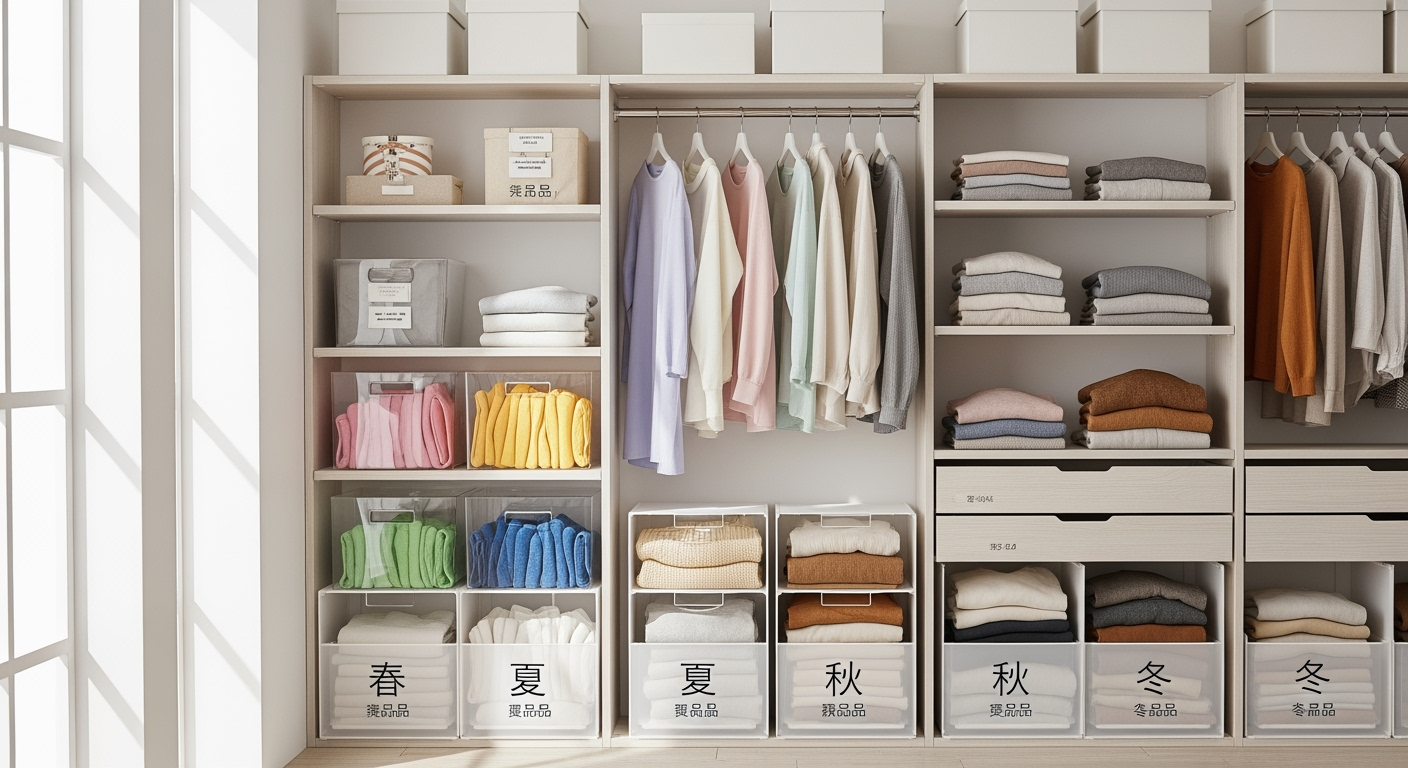 週15分でOK！ゆらぎ世代が「衣替えで迷わない」収納の作り方