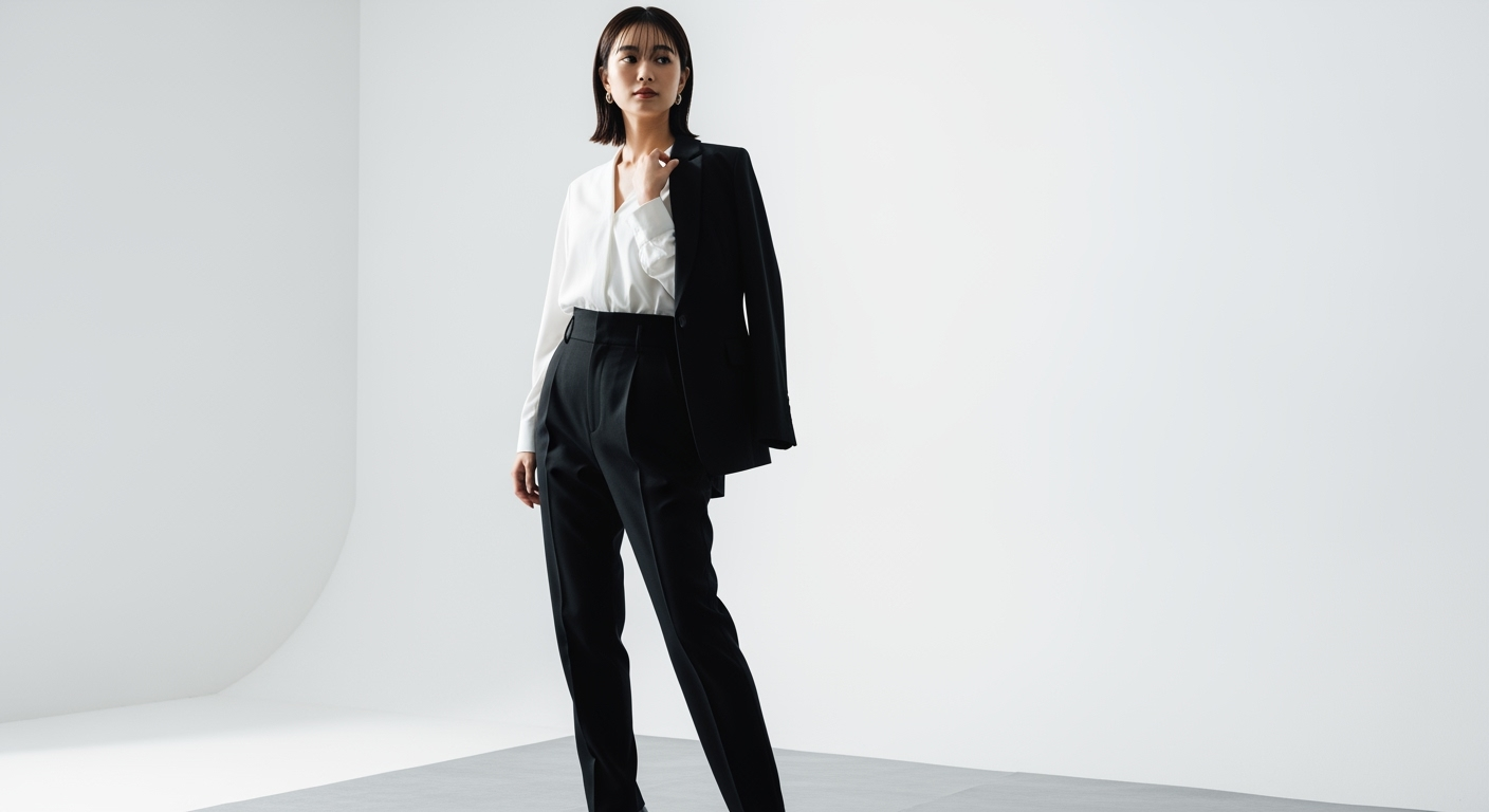 大人の白黒コーデ着やせ術｜たった3つのルールで5分後には細見え上手に