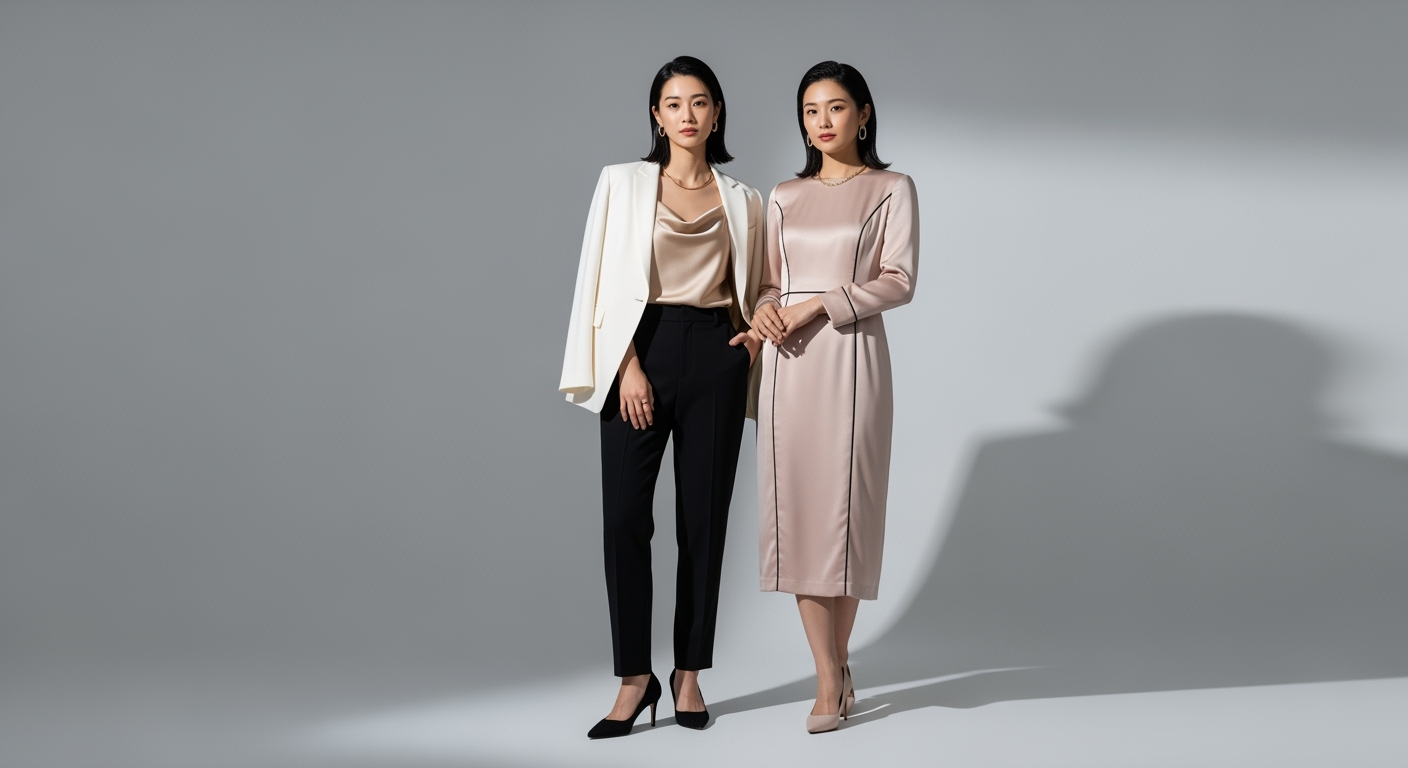 痩せ型40代が「華やか見え」する5つのコーデテク｜細身でも上品に決まる簡単な着こなし術