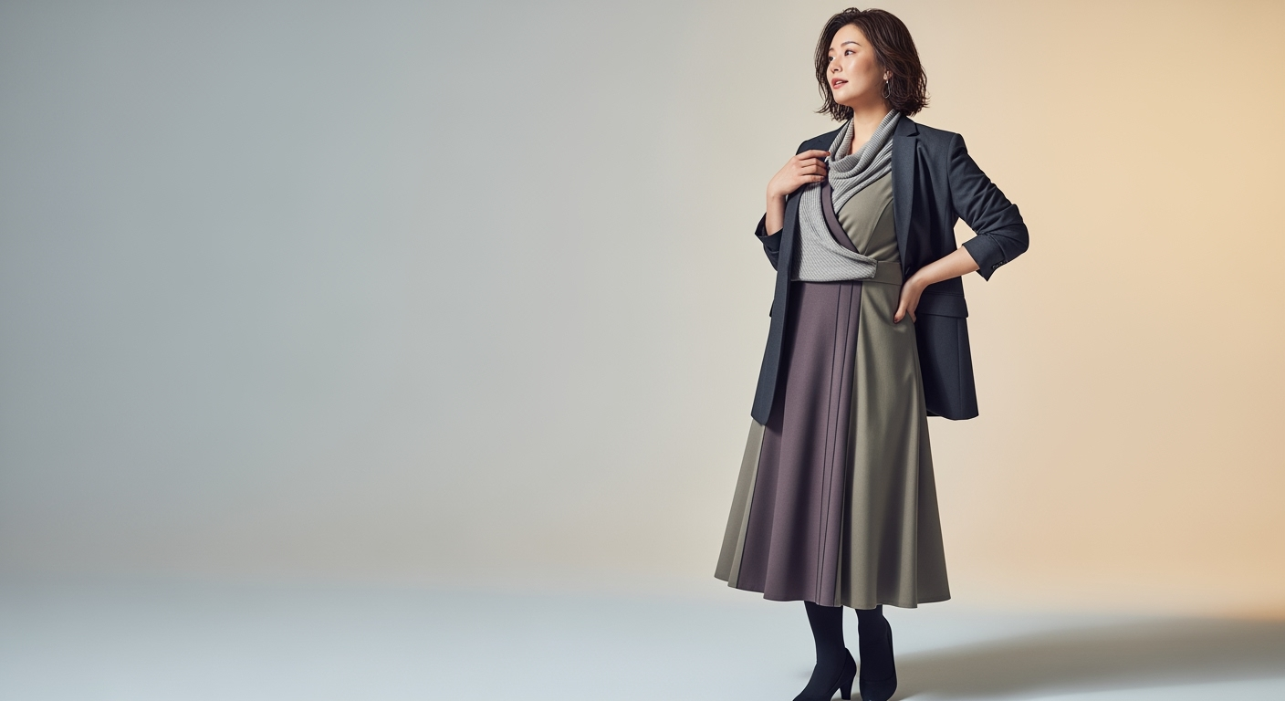 視覚の科学で作る！40代が5キロ痩せて見える着痩せコーデ術3選