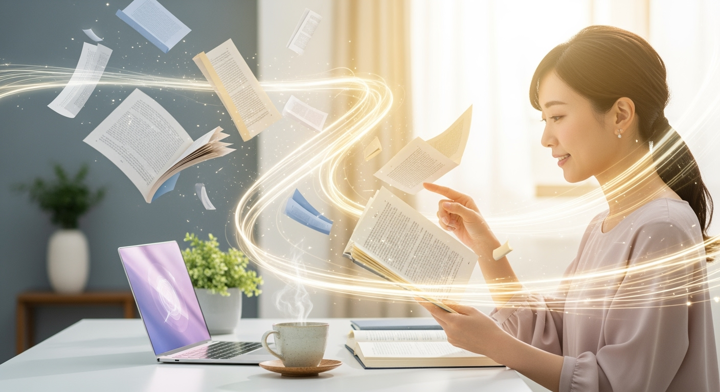 読む目的を決めるだけで2倍速！忙しい30代・40代女性の「理解度を落とさない」速読術