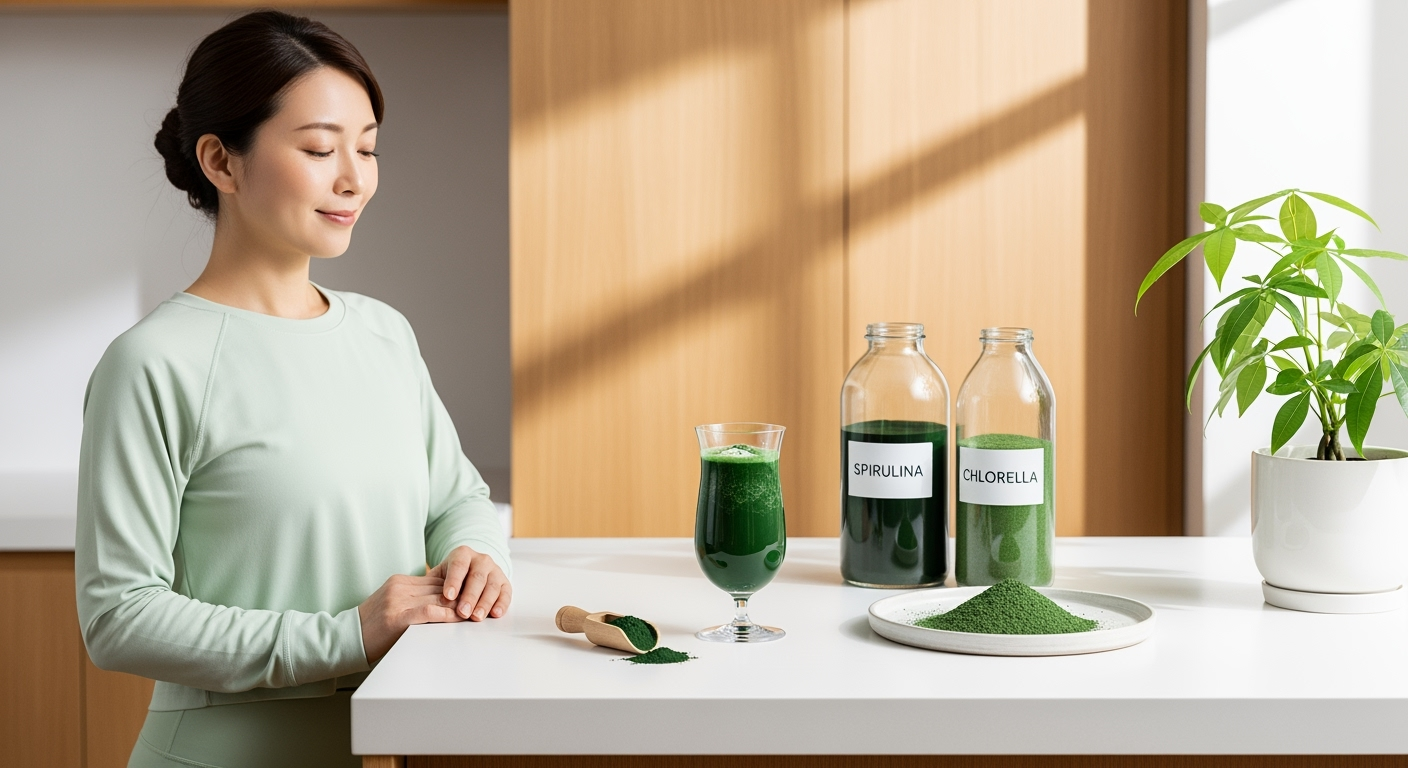 スピルリナとクロレラ、忙しい30代40代女性が選ぶべきはどっち？栄養の違いと続けやすさを比較