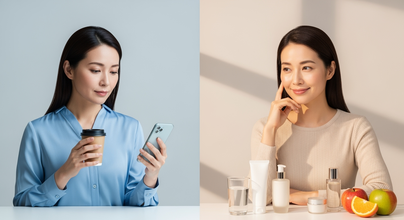 老け見えの原因は「光・睡眠・摩擦」だった！30代40代が今すぐやめるべき3つの習慣