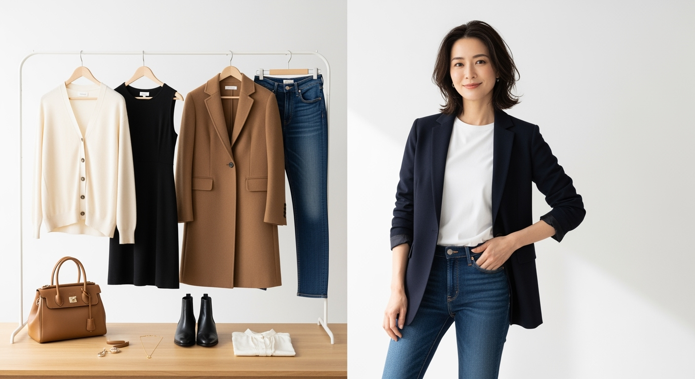 毎朝の服選びが3秒で決まる｜40代が覚えておきたいベーシック着こなしの鉄則