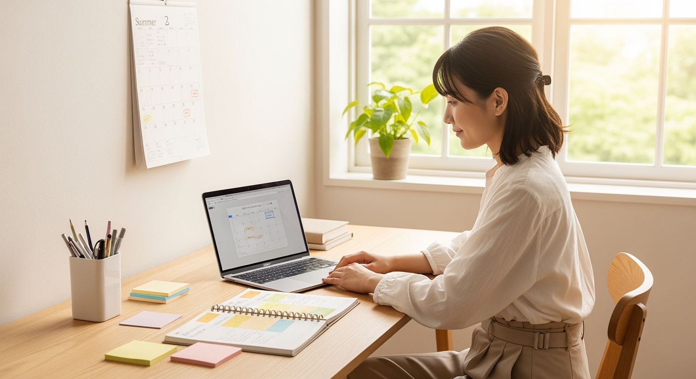 40代ママが実践する夏休み宿題「管理しすぎない管理」5つの仕組み