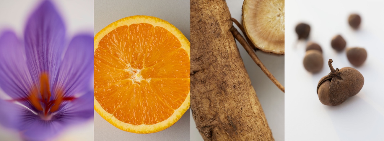 半分に切られたオレンジ