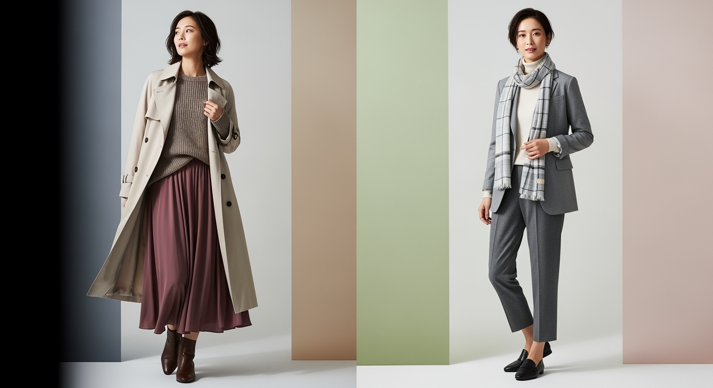 【体感温度コーデ術】朝夕の冷えと日中の暑さを同時に解決！3ステップ重ね着テクニック