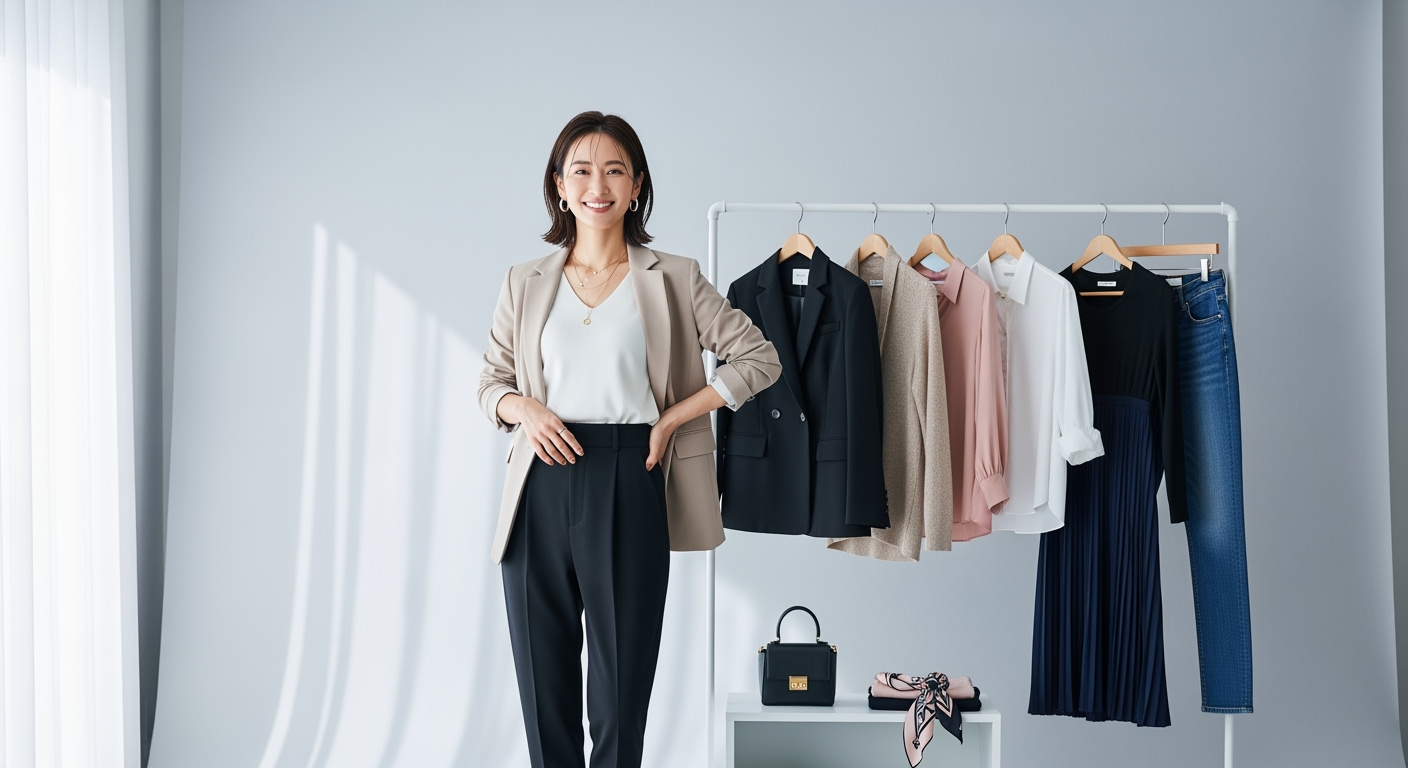 手持ち服で毎朝5分｜30代40代が覚えるべき着回し10のコツ