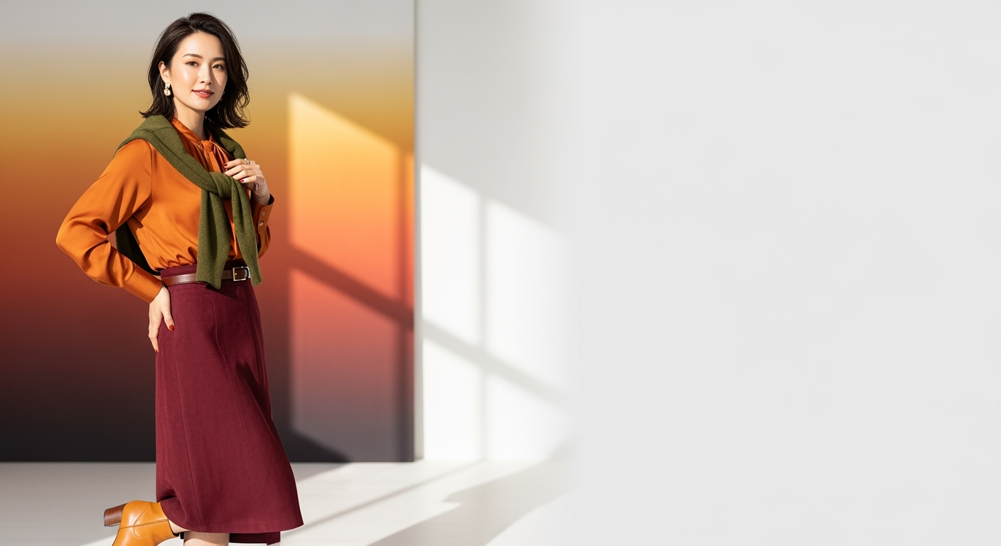 40代イエベ秋さんが深みカラーで「垢抜けた！」と言われる5つのコツ