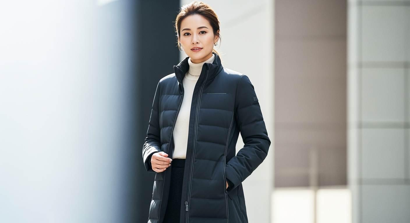 スタイル抜群に見える！大人の冬レイヤリング術で着膨れ知らずの暖かコーデ