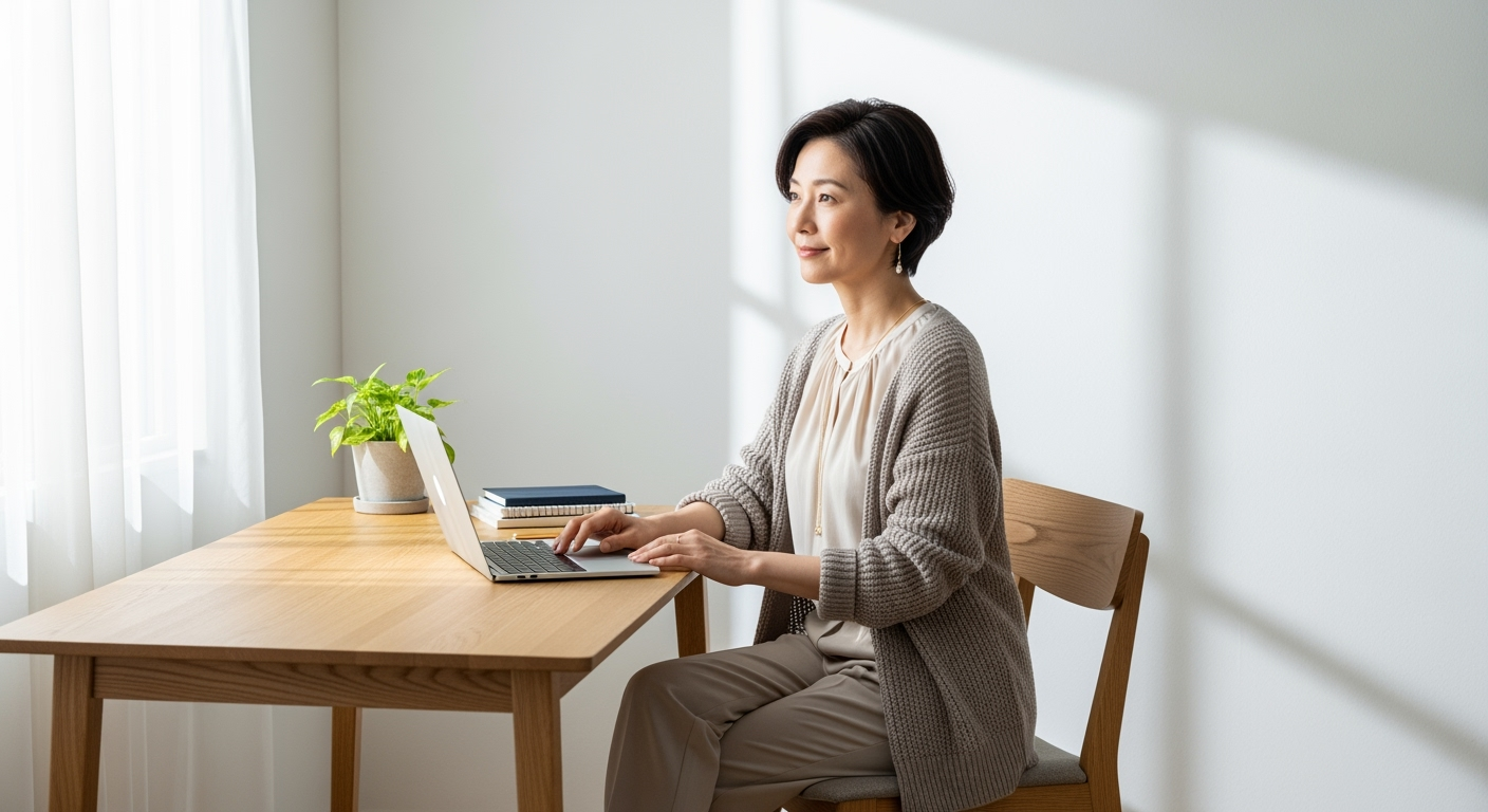 40代在宅ワーク｜集中力が3倍変わる「快適服」の選び方