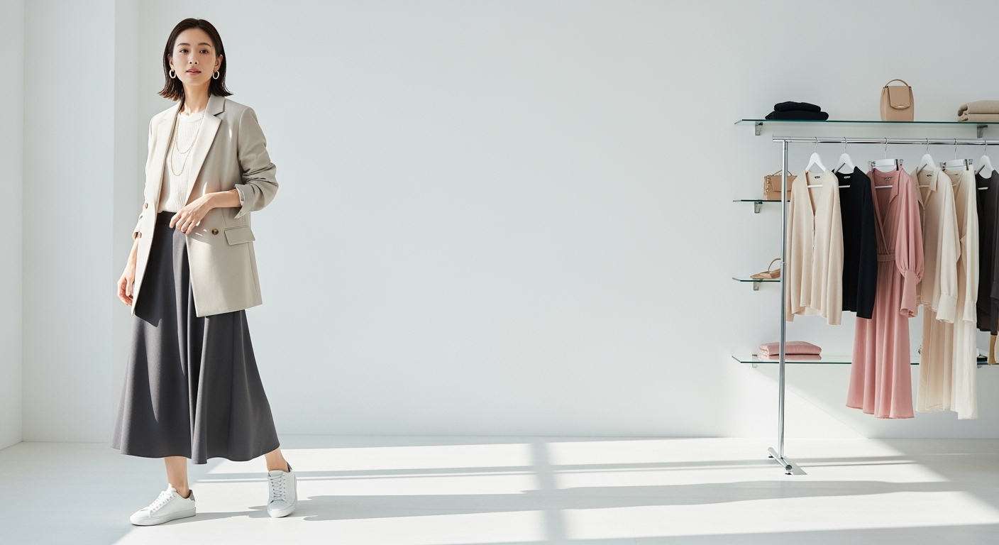 【朝5分短縮】ZARAで"旬服コーデ"が決まる3つの法則｜30代・40代の無駄買い回避術